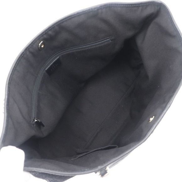 Gucci GG Sherry Line 162160 Suede Black Unisex Tote Bag - Picture 6 of 10